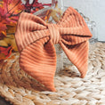 Load image into Gallery viewer, Autumn Corduroy Hair Bow