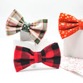 Load image into Gallery viewer, Red Buffalo Plaid Bowtie