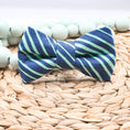 Load image into Gallery viewer, Green Envy Stripes Bowtie