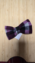 Load image into Gallery viewer, Burgundy Plaid Bowtie