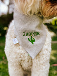 Load image into Gallery viewer, Custom Embroidered Pup Name ONLY Dog Bandana