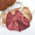 Load image into Gallery viewer, Rosewood Corduroy Hair Bow