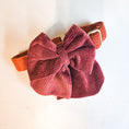 Load image into Gallery viewer, Rosewood Corduroy Hair Bow