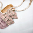 Load image into Gallery viewer, Pinky Plaid Hair Bow