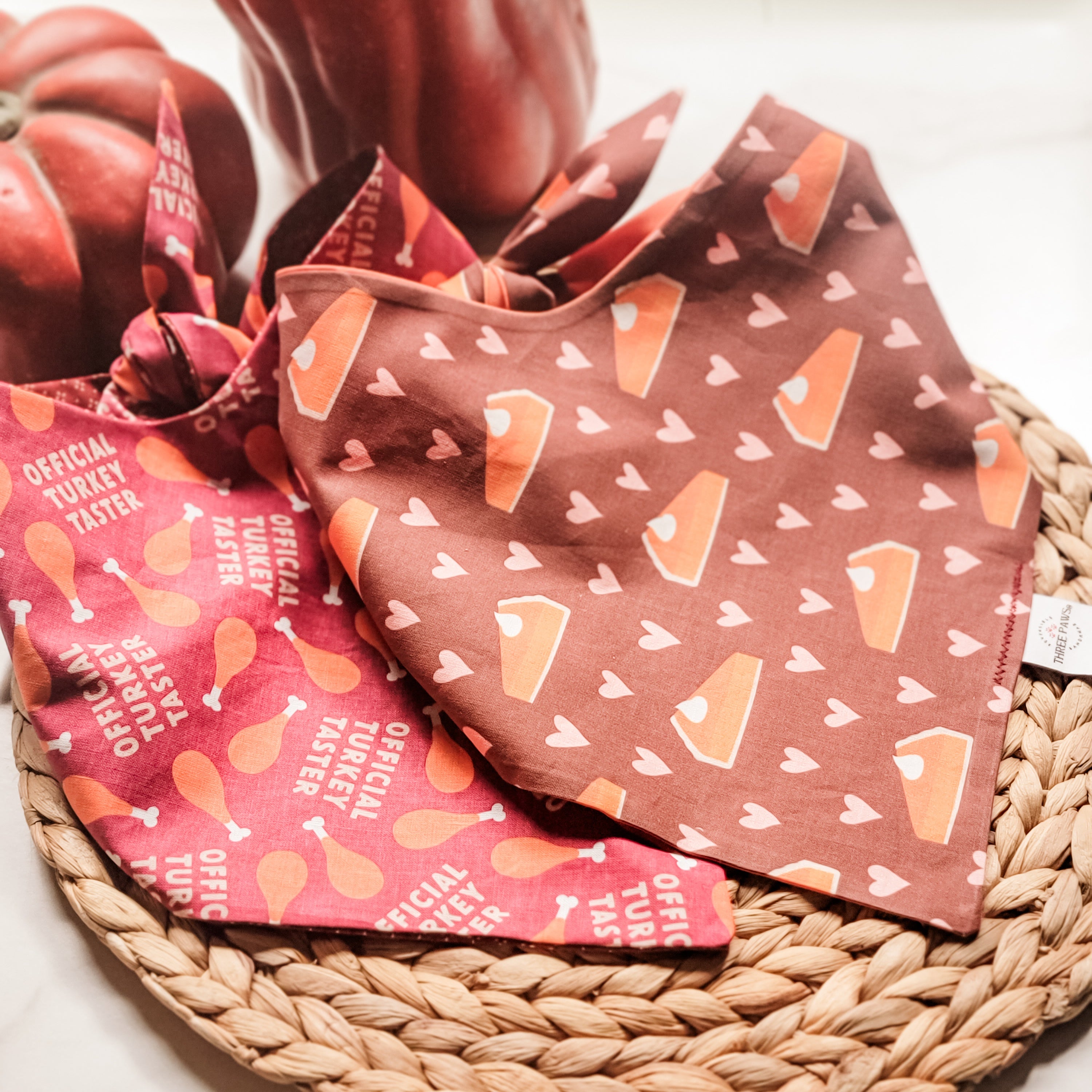 Pumpkin Pie Love Dog Bandana