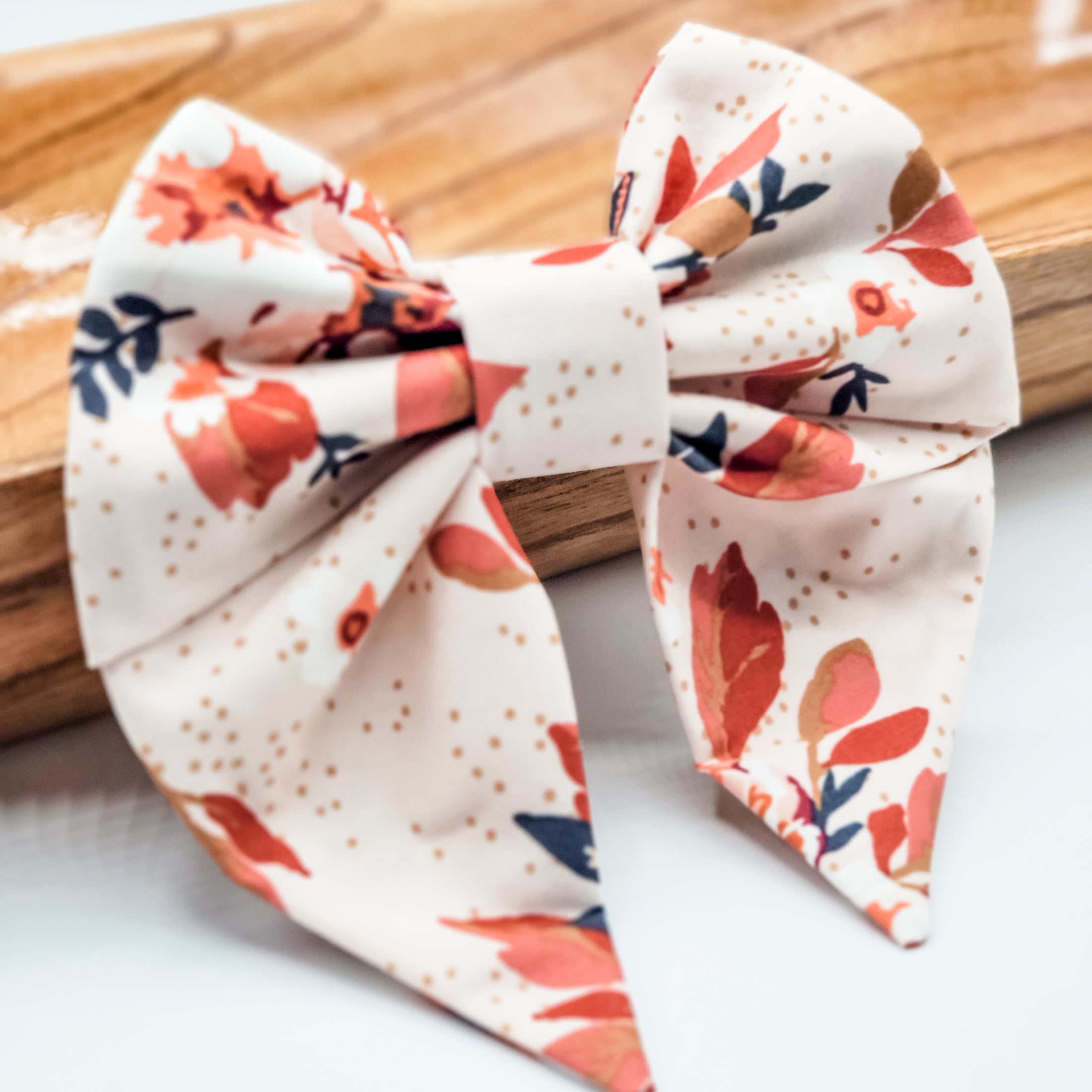 Marguerite Flower Hair Bow