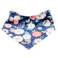 Load image into Gallery viewer, Navy Flowers Dog Bandana
