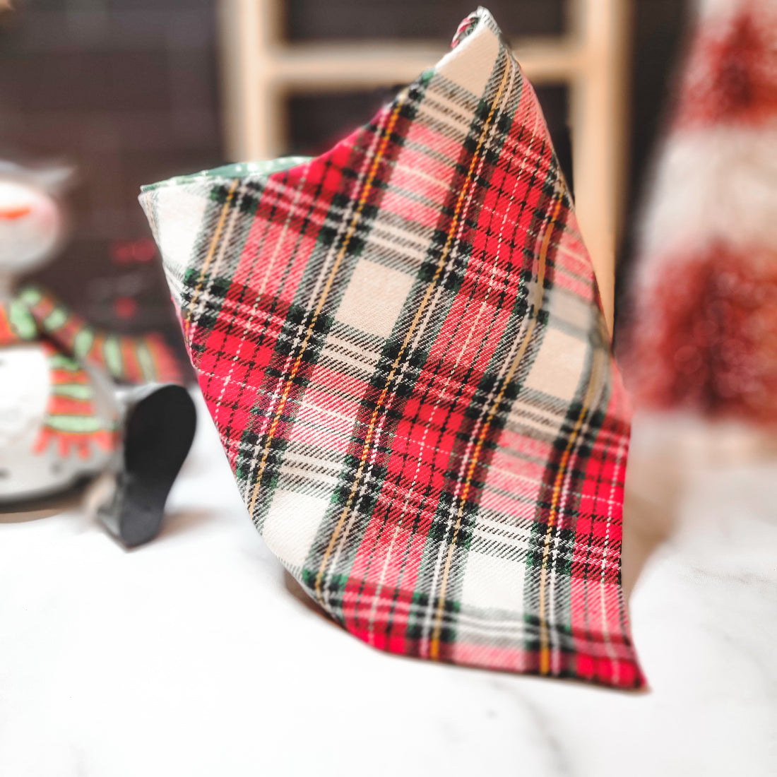 Christmas Classic Flannel Dog Bandana