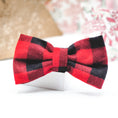 Load image into Gallery viewer, Red Buffalo Plaid Bowtie
