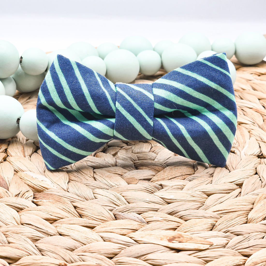 Green Envy Stripes Bowtie