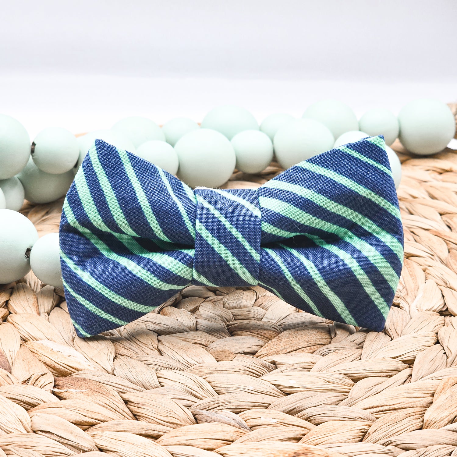 Green Envy Stripes Bowtie