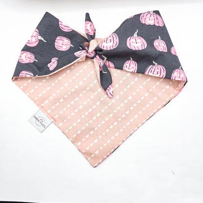 Pumpkin Faces Dog Bandana