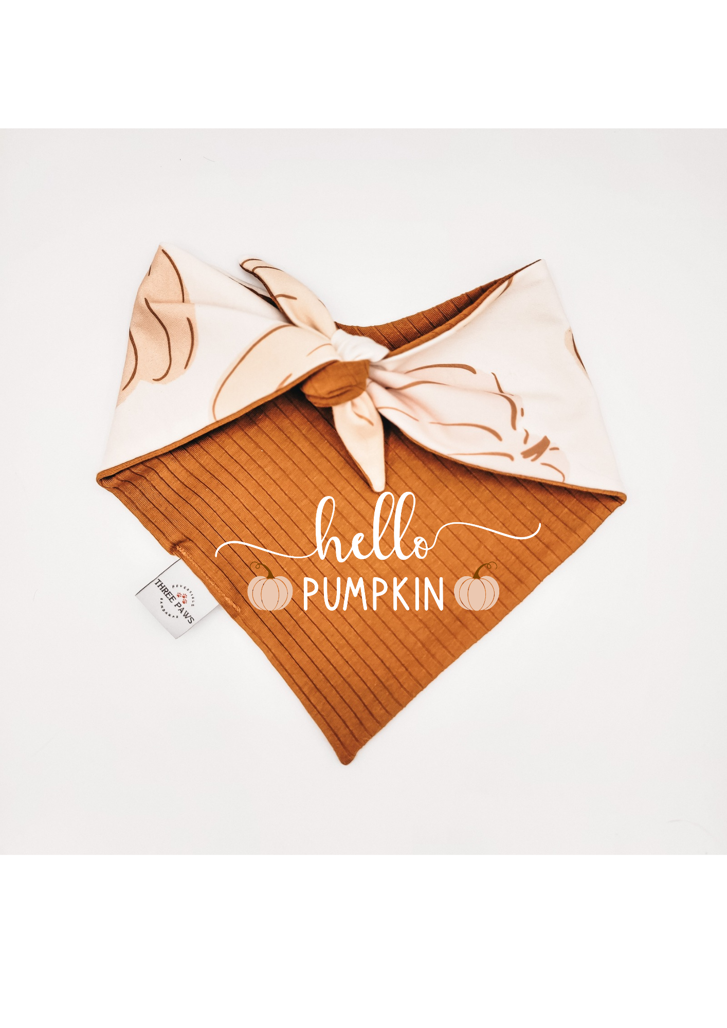 Big Autumn Pumpkins Dog Bandana