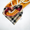 Load image into Gallery viewer, Berry Pup Flannel Dog Bandana

