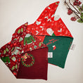 Load image into Gallery viewer, Christmas Wreath Dog Bandana
