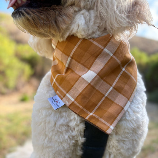 Autumn Flannel Dog Bandana