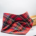 Load image into Gallery viewer, Red Tartan Flannel Dog Bandana
