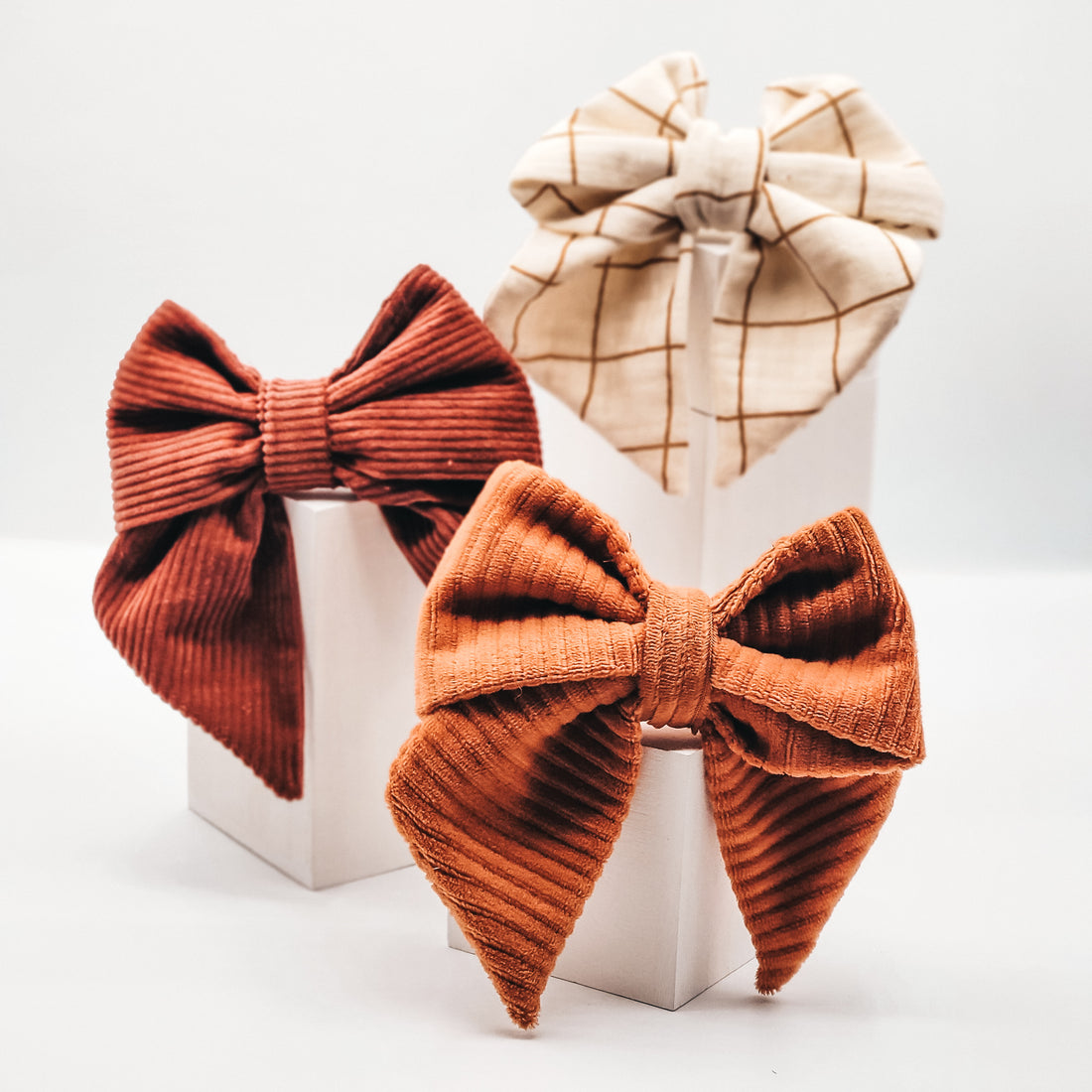 Autumn Corduroy Hair Bow