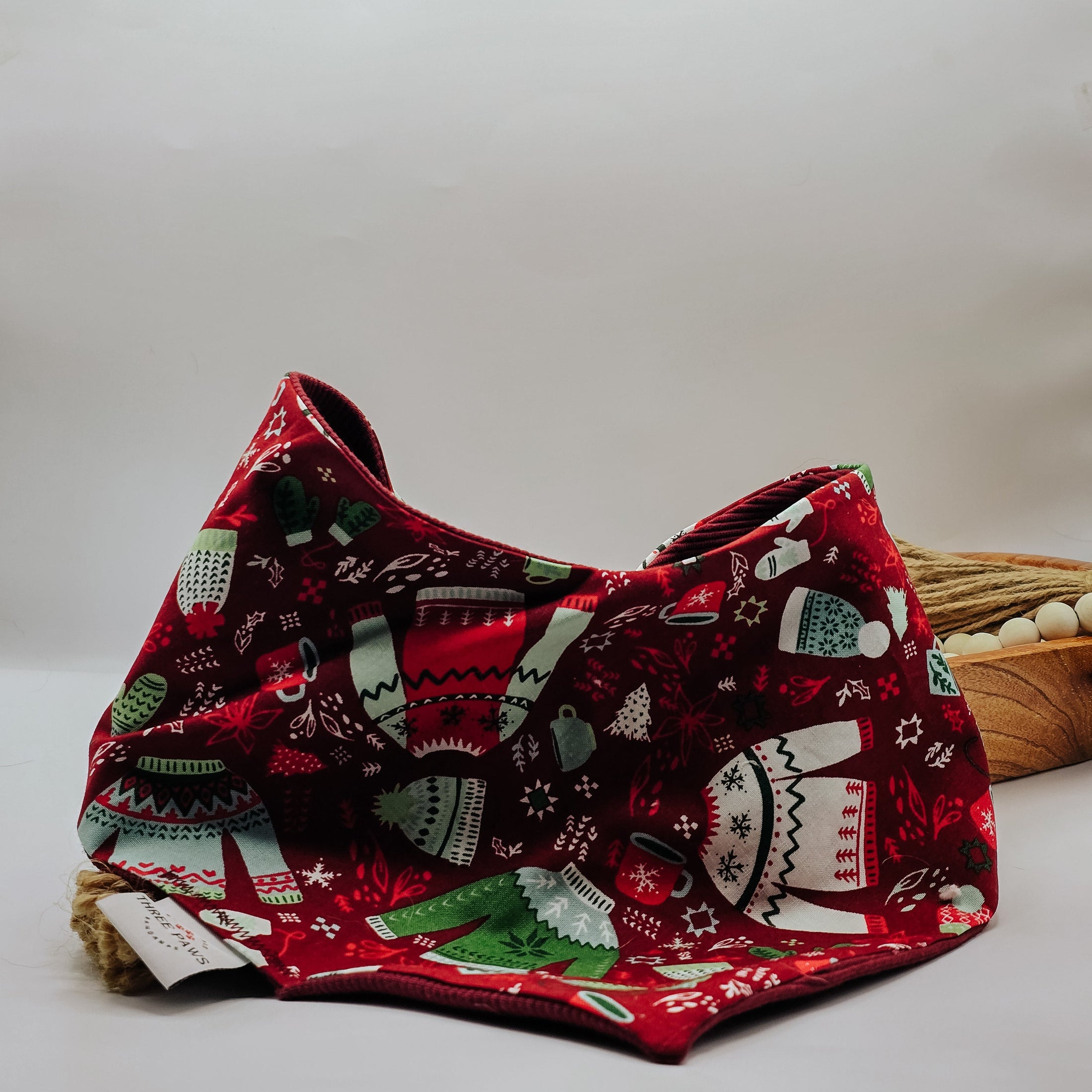 Christmas Wreath Dog Bandana