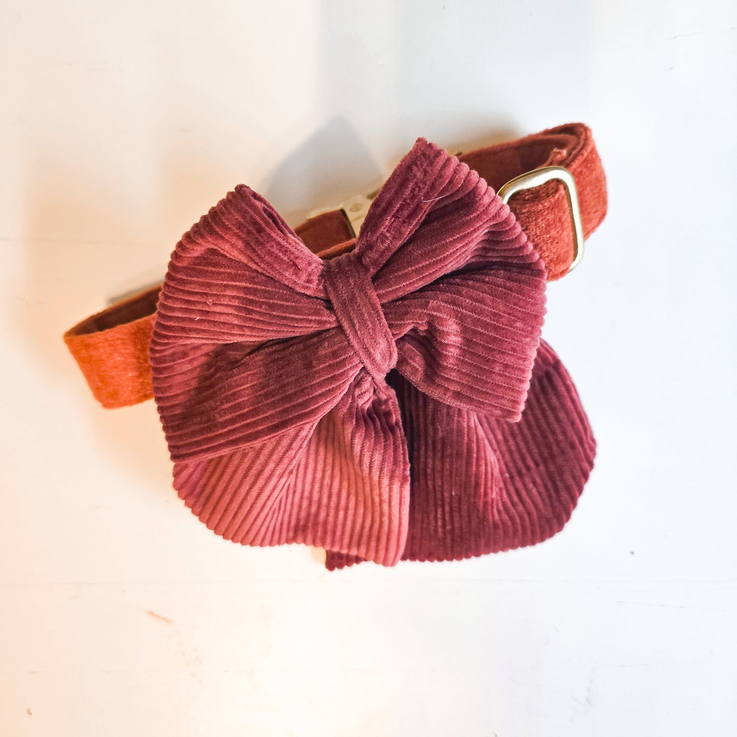 Rosewood Corduroy Hair Bow