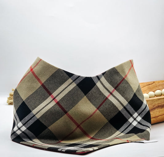 Berry Pup Flannel Dog Bandana