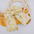 Load image into Gallery viewer, Gold Floral Hair Bow
