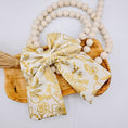 Load image into Gallery viewer, Gold Floral Hair Bow
