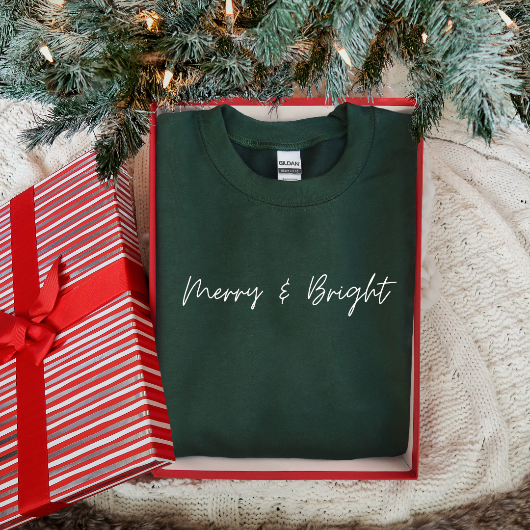 Merry &amp; Bright Sweatshirt