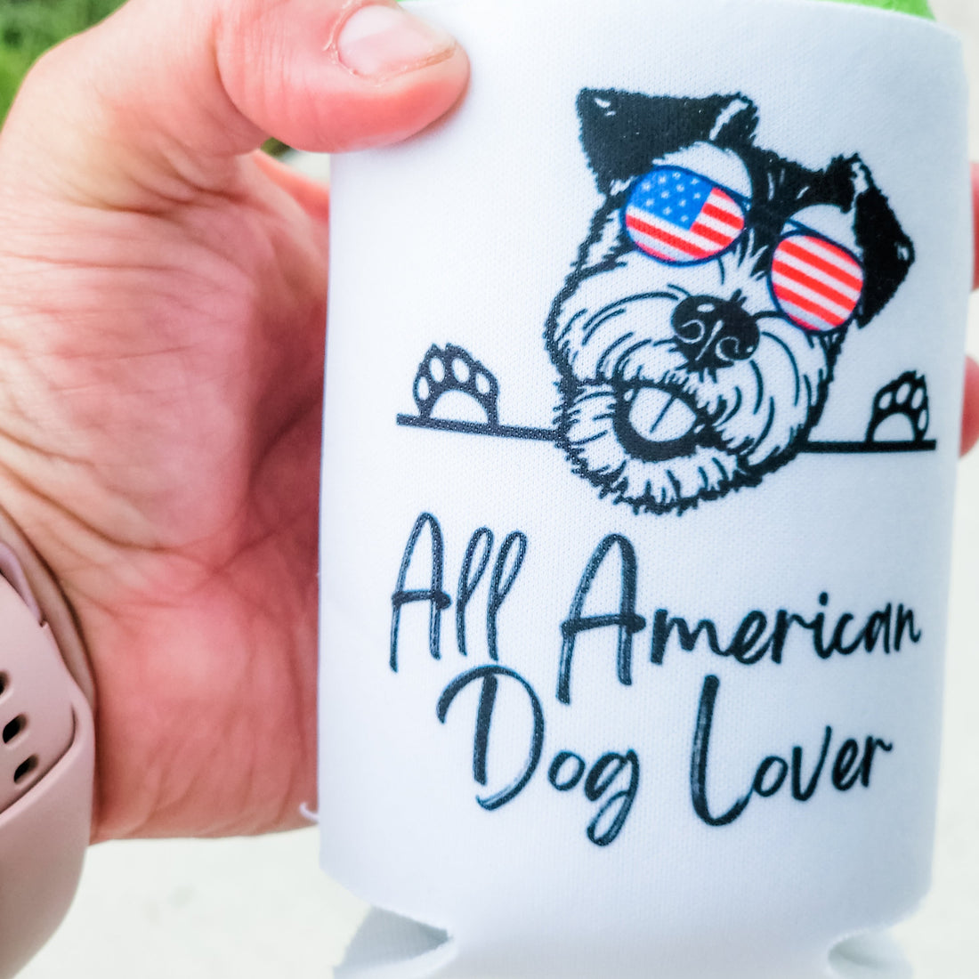 All American Dog Lover Koozie