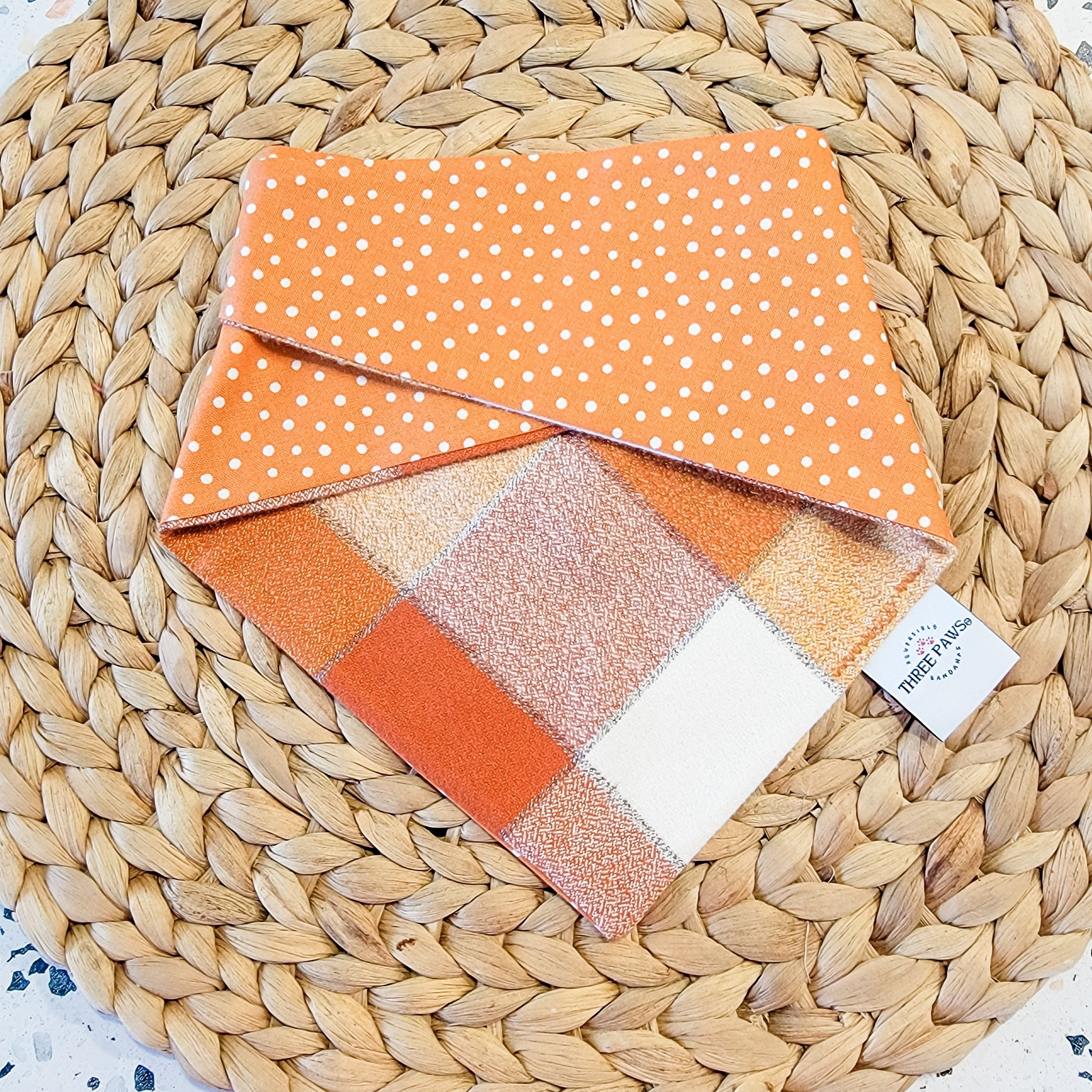 Autumn Breeze Flannel Dog Bandana