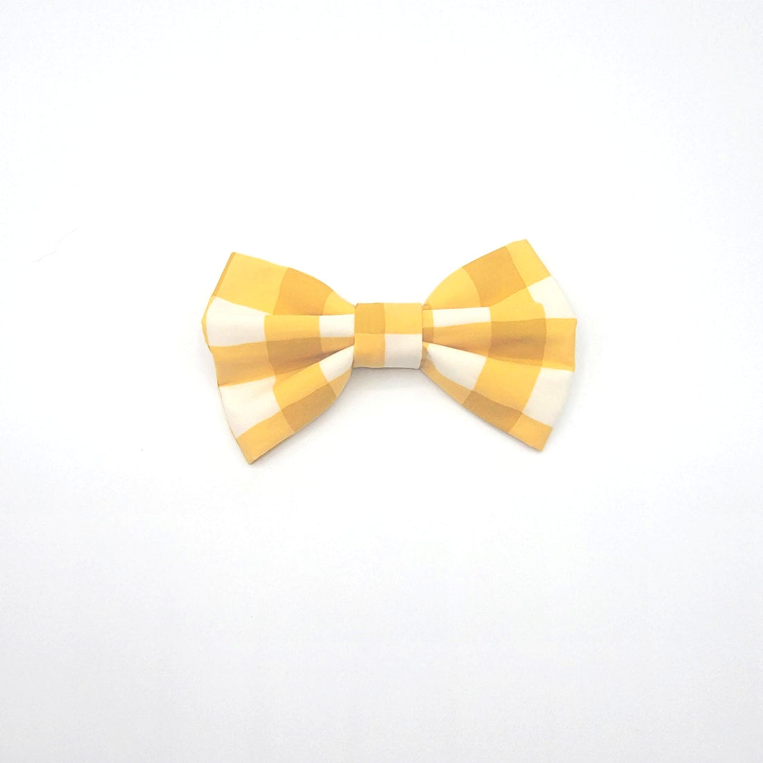 Fall Mustard Gingham Bowtie